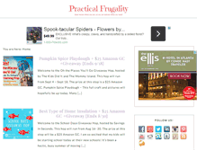 Tablet Screenshot of practicalfrugality.com